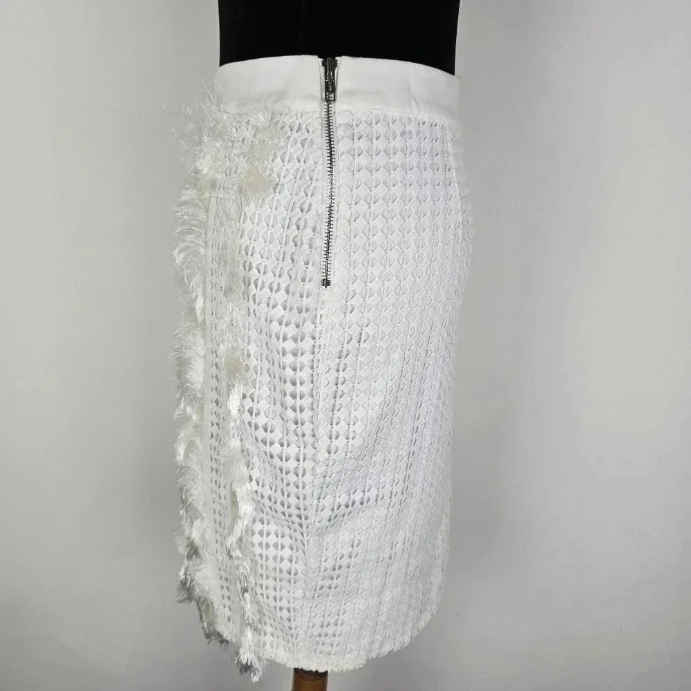 English Factory Skirt Fringe Eyelet S